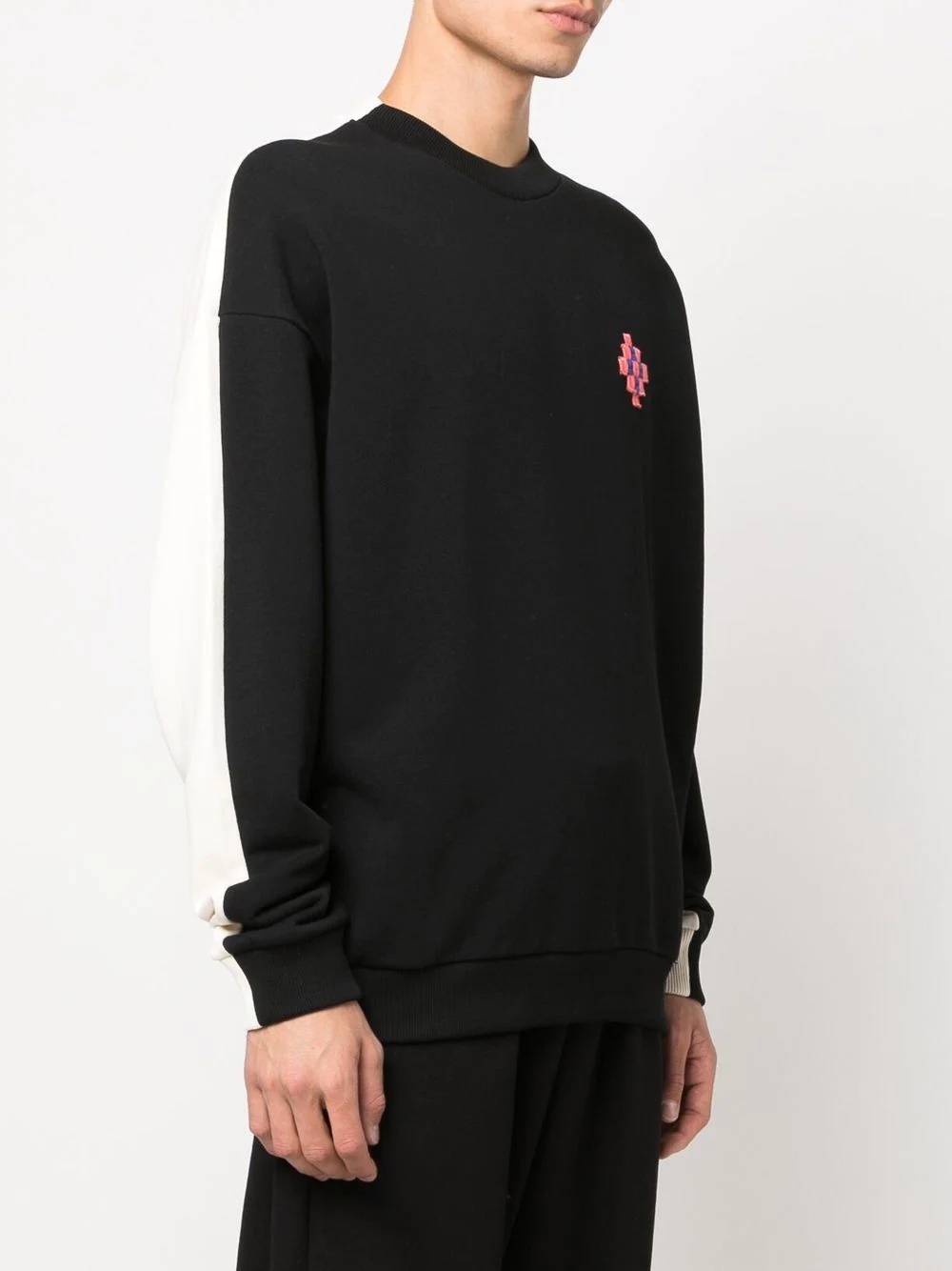 Cross-patch cotton sweatshirt - 3