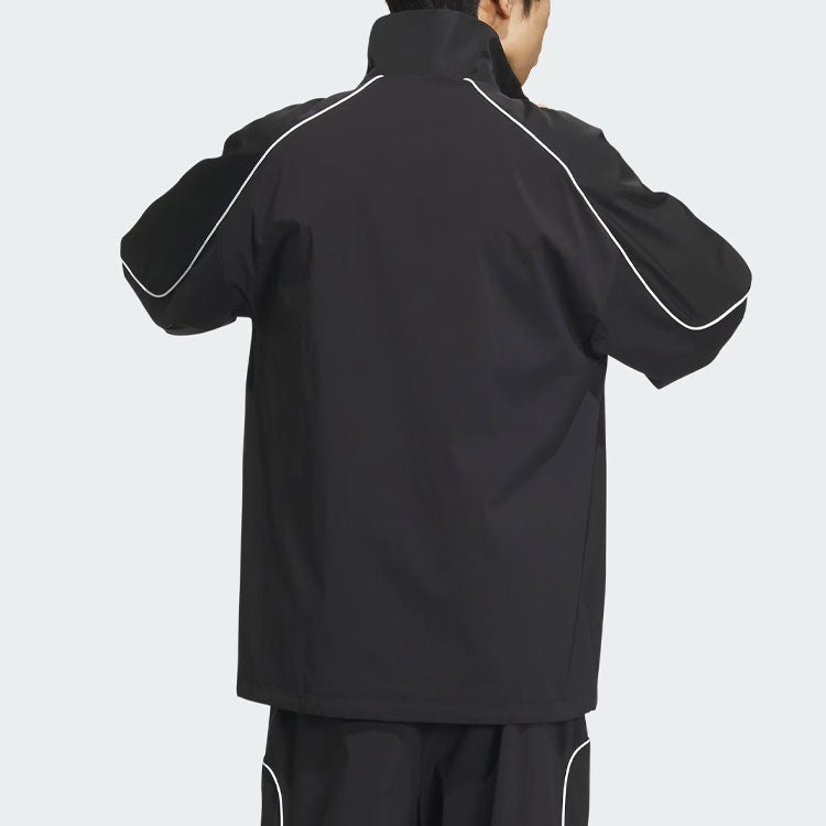 adidas Originals 3-Stripes Coach Jacket Asia Sizing 'Black' JE3491 - 4