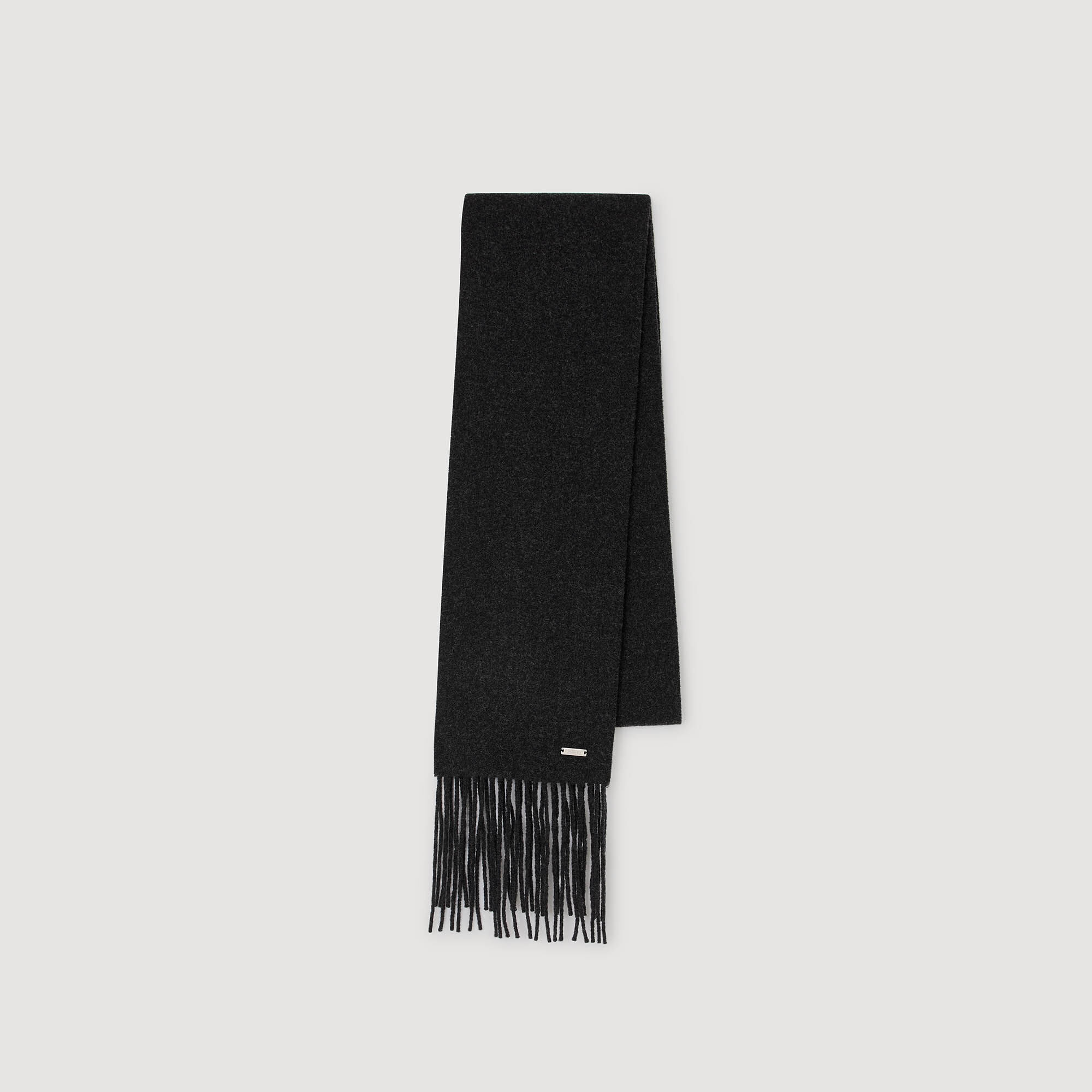 FRINGED WOOL SCARF - 3