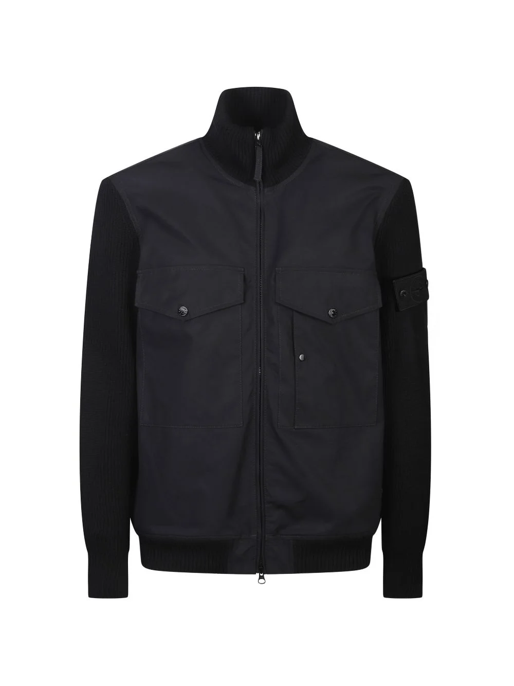 flap-pocket panelled jacket - 1
