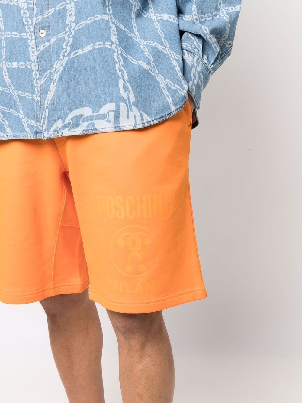 logo-print shorts - 5