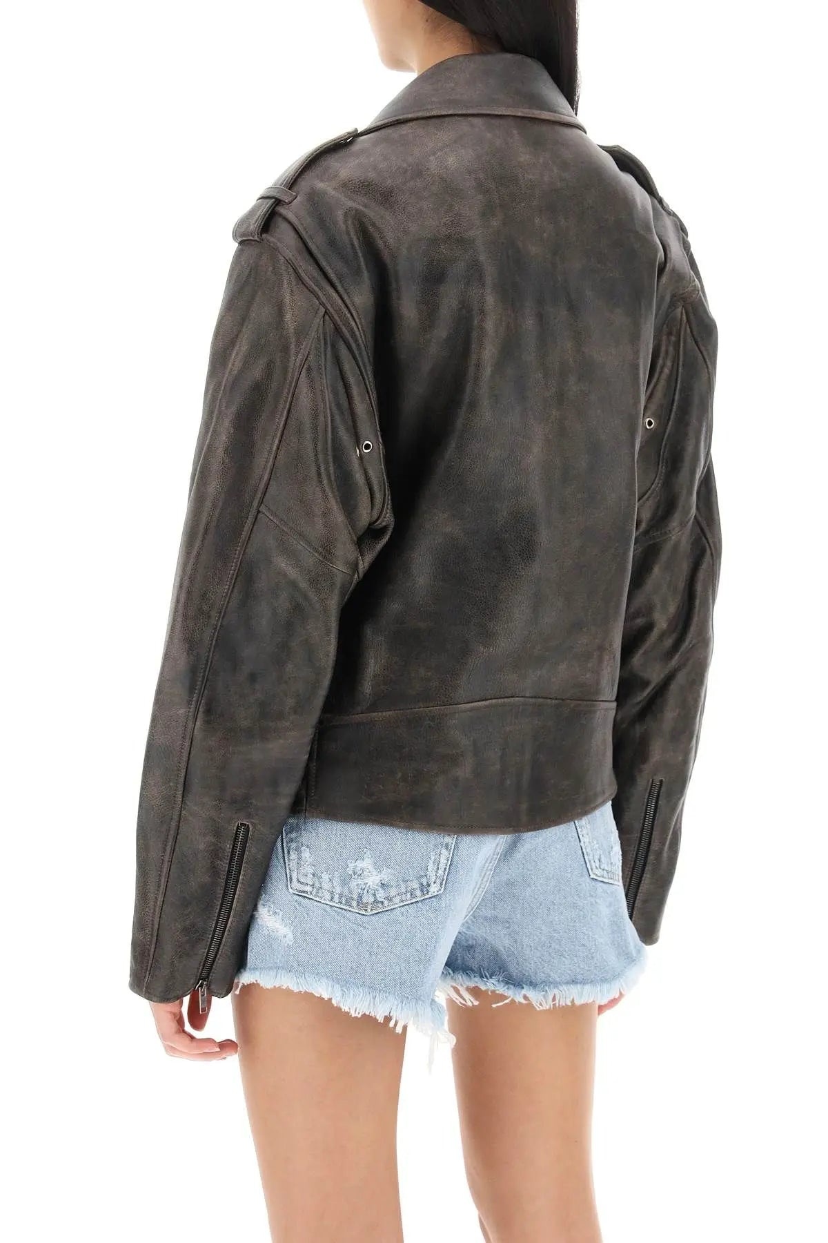 BARBARA JACKET IN VINTAGE LEATHER - 4