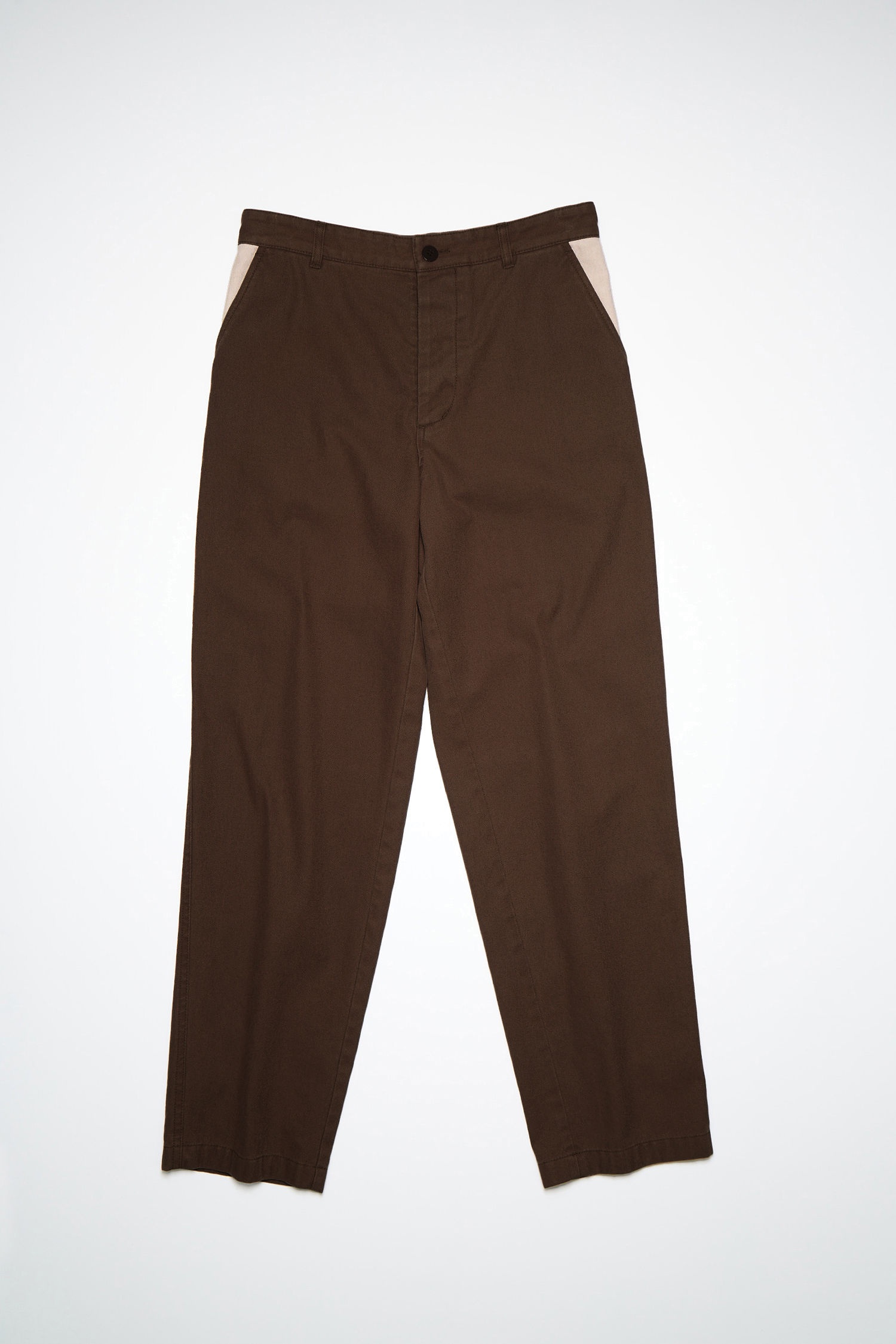 Workwear trousers - Dark brown/Powder pink - 4