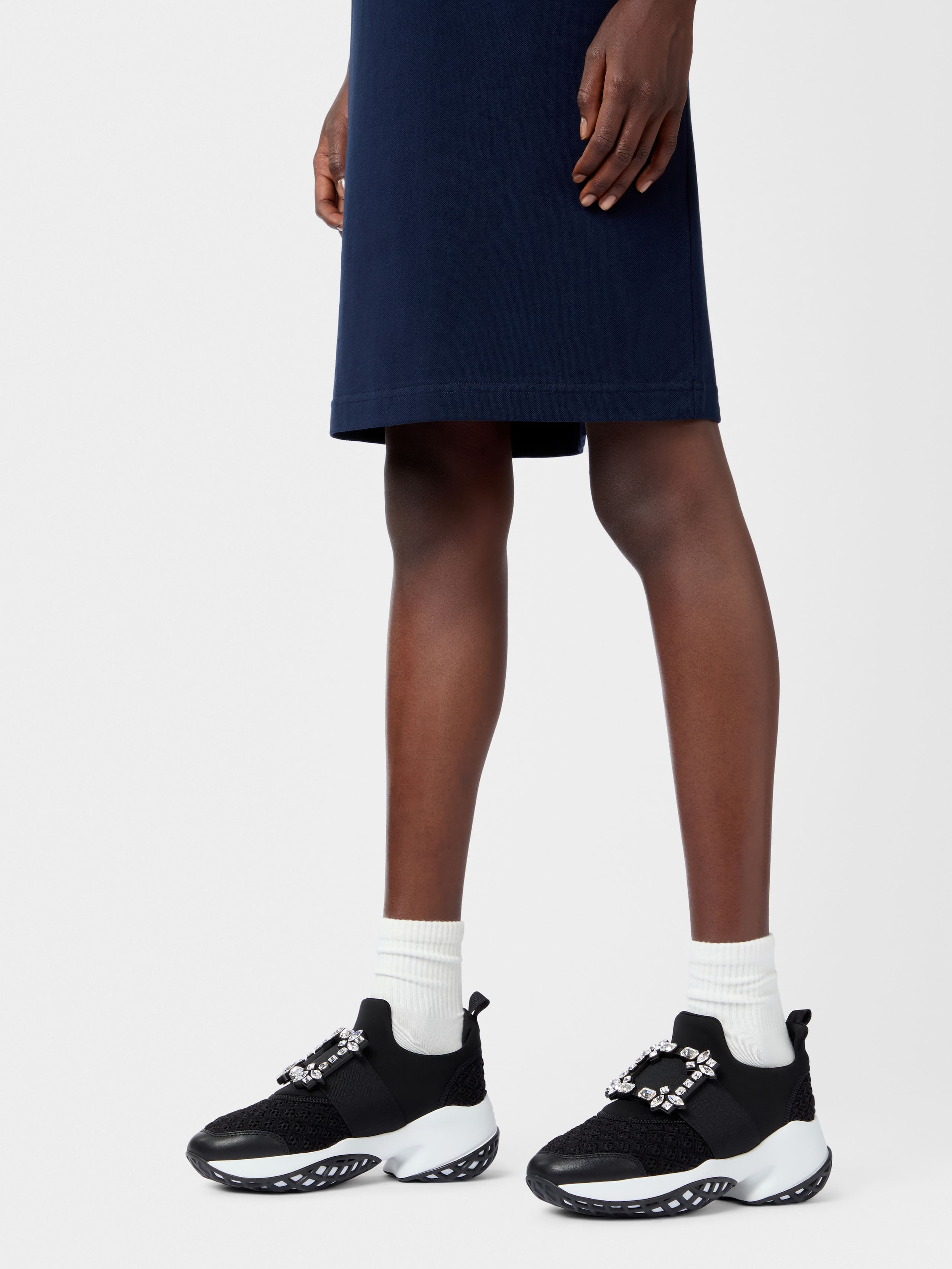 Viv' Run Strass Buckle Sneakers in Technical Fabrics - 9
