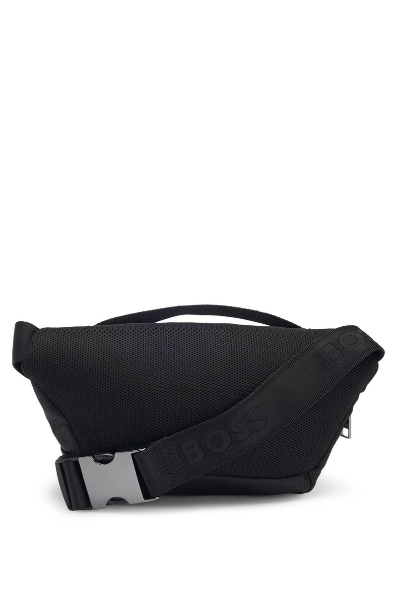 LOGO-EMBOSSED BELT BAG IN STRUCTURED FABRIC 2
