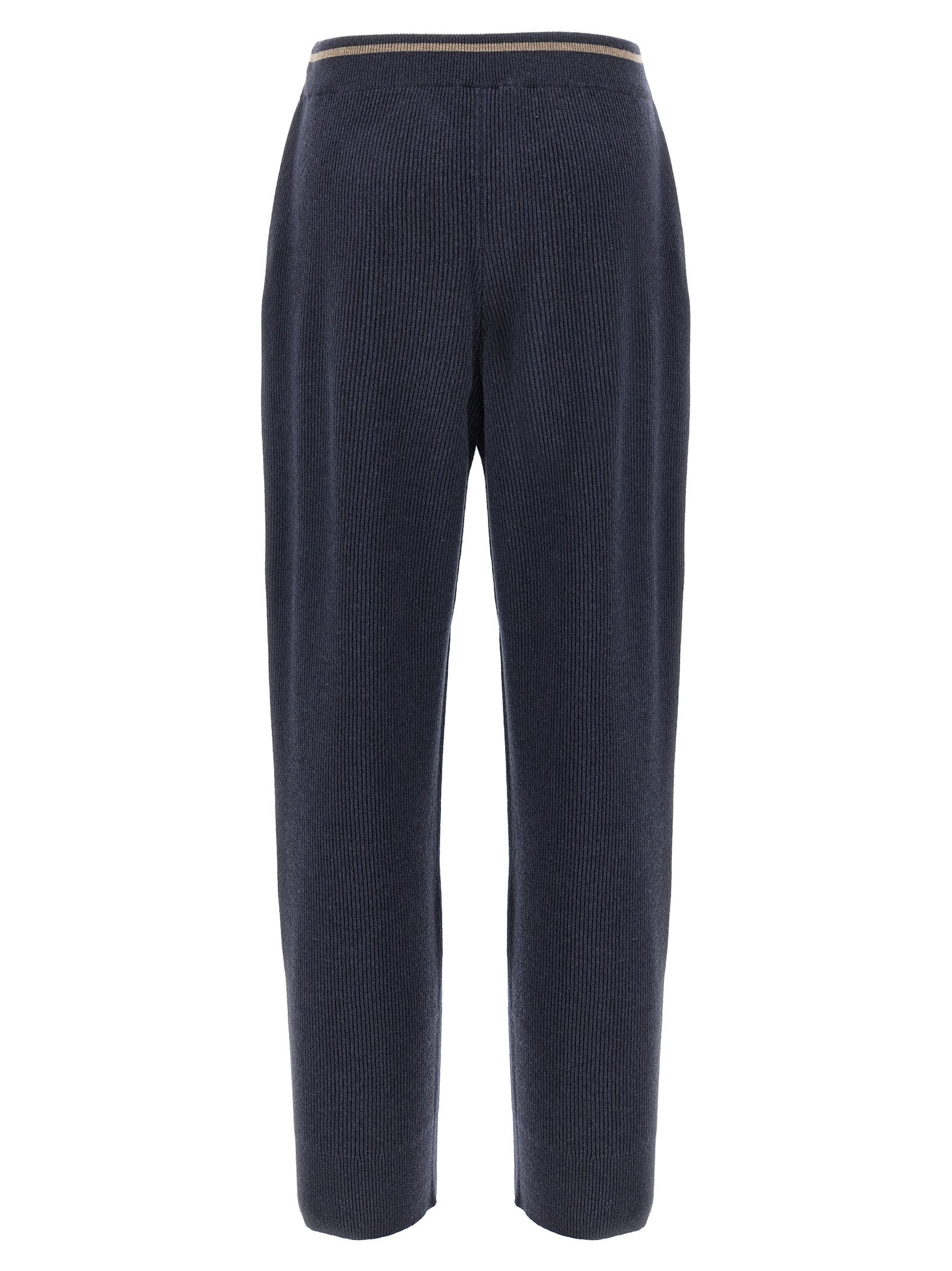 English Ribbed Trousers Pants Blue - 2