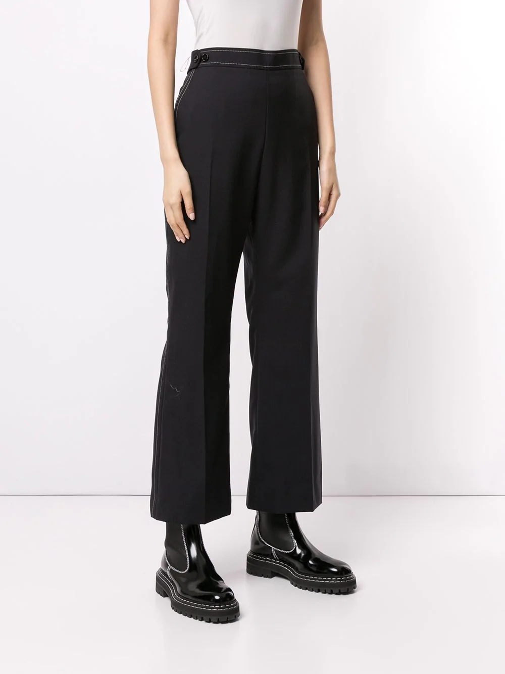 kick flare trousers - 3