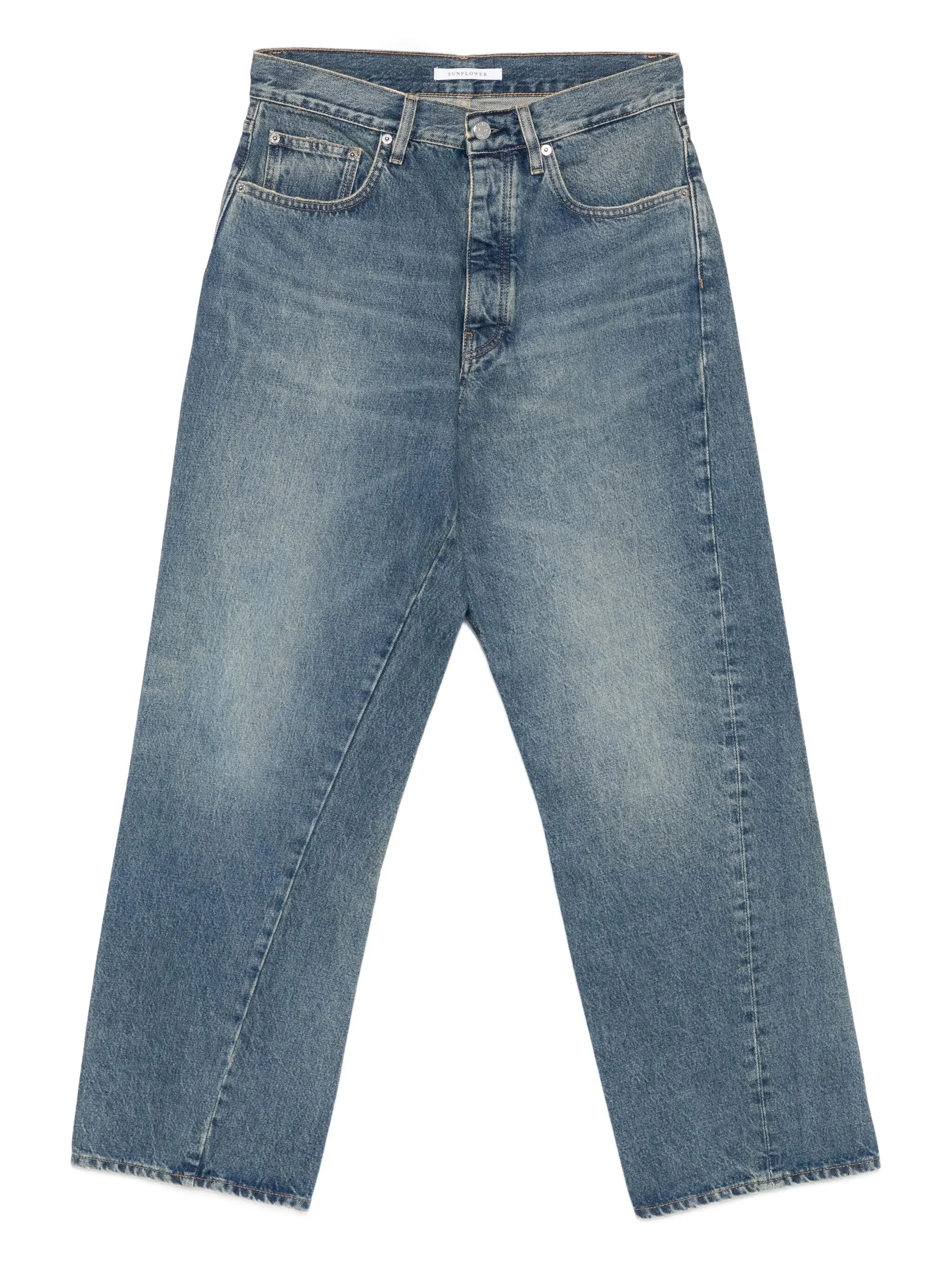 Sunflower Wide-leg Twisted Jeans - 1