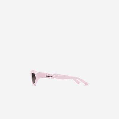 BALENCIAGA Twist Cat Sunglasses  in Pink outlook