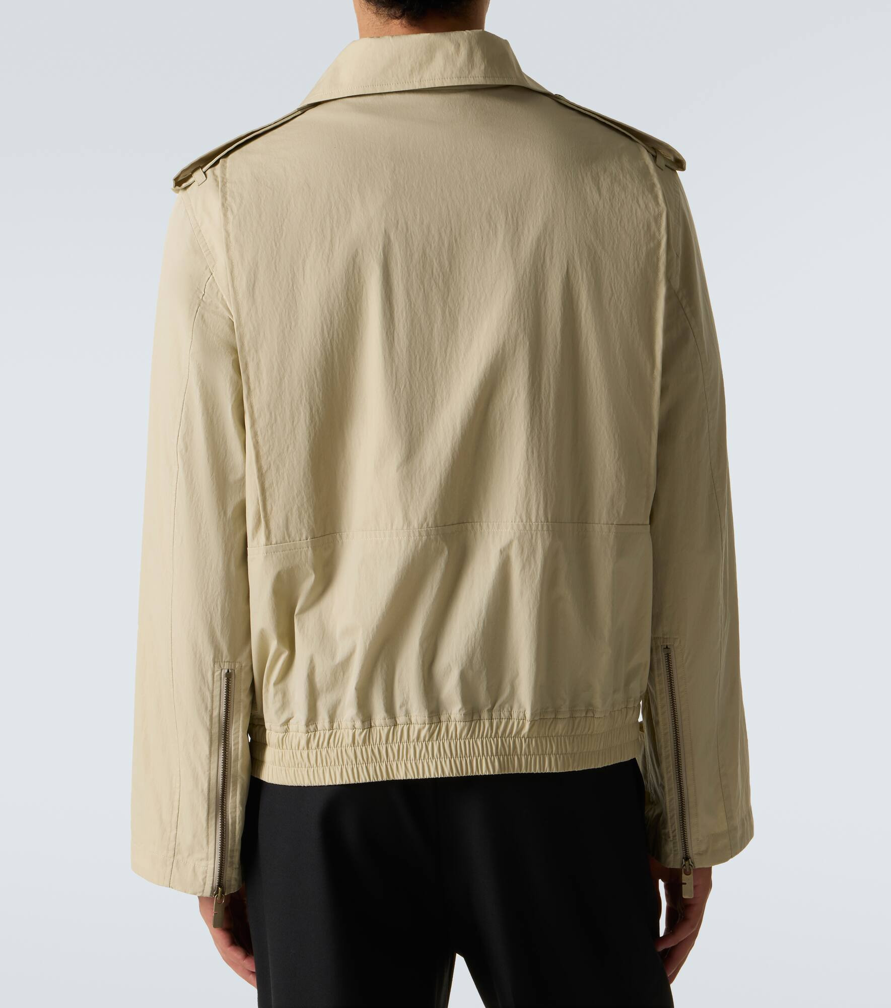 Cotton-blend blouson jacket - 4