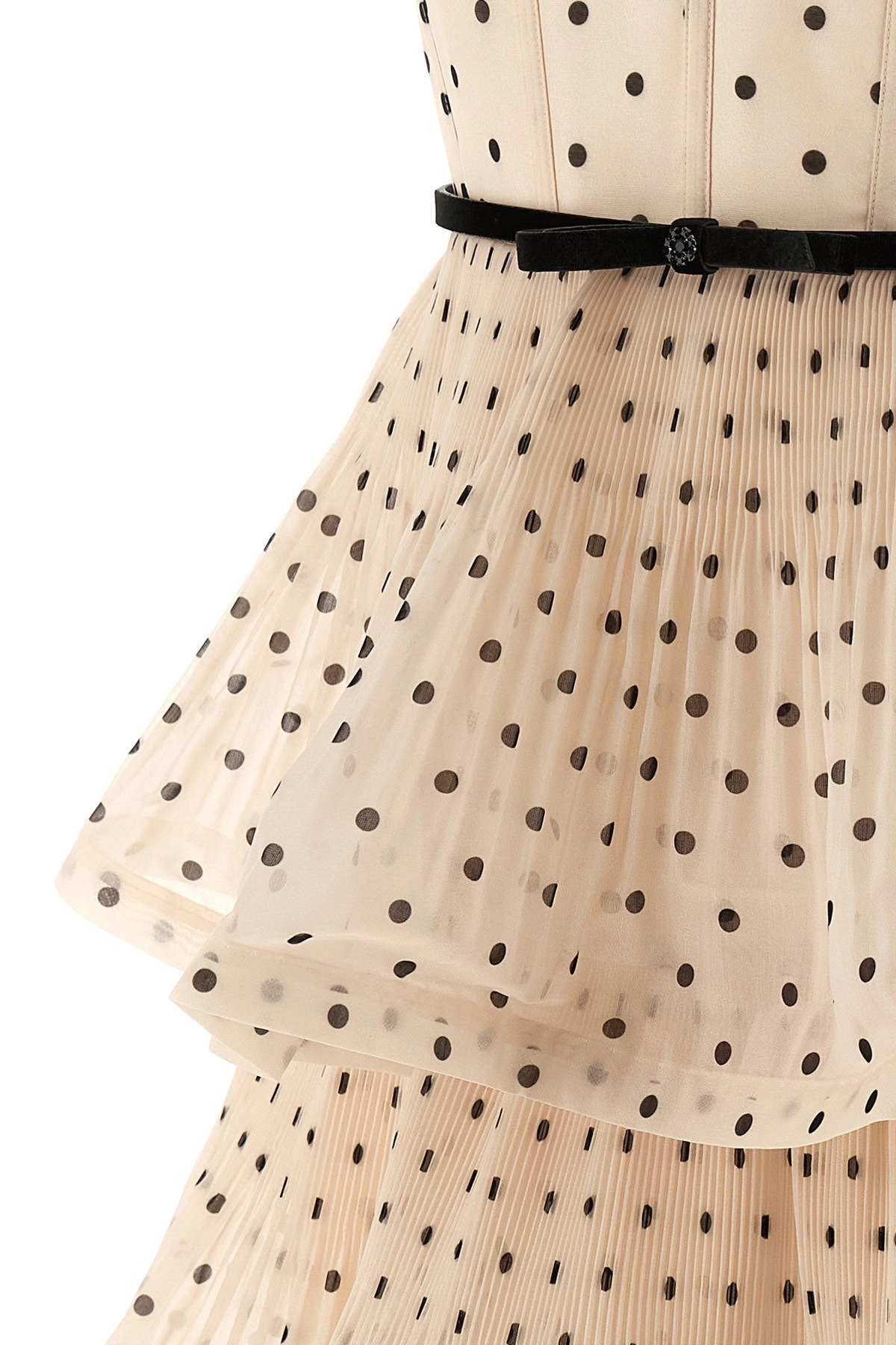 'Pleated Tiered Midi' dress - 4