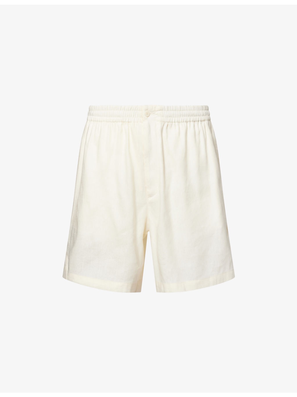 Moncler x Gilga Farm By Donald Glover Logo-Patch Relaxed-Fit Linen-Blend Shorts - 1