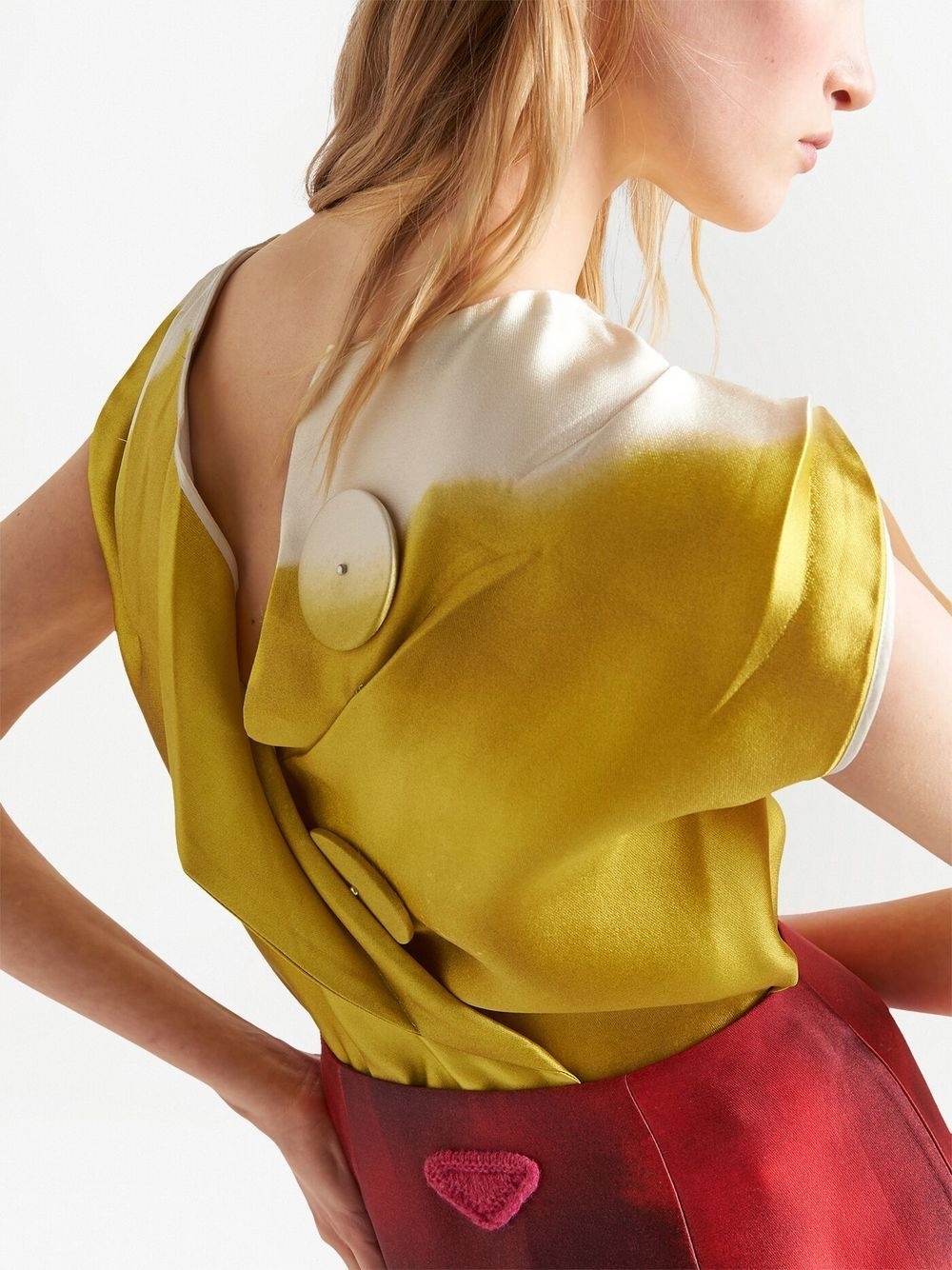 satin sleeveless blouse - 5