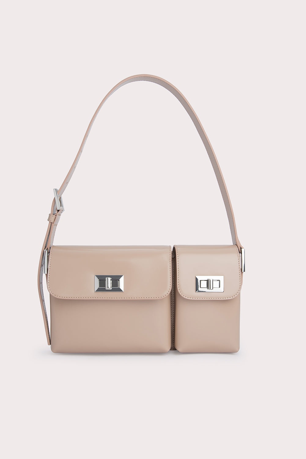 BILLY TAUPE SEMI PATENT LEATHER - 1
