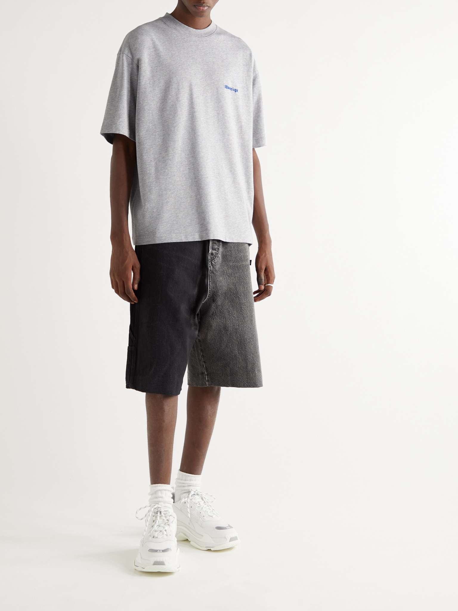 Oversized Logo-Embroidered Cotton-Jersey T-Shirt - 2