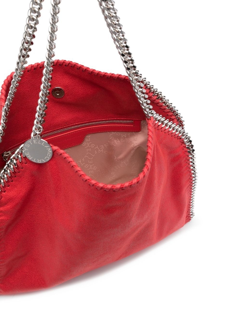 logo-charm leather tote - 5