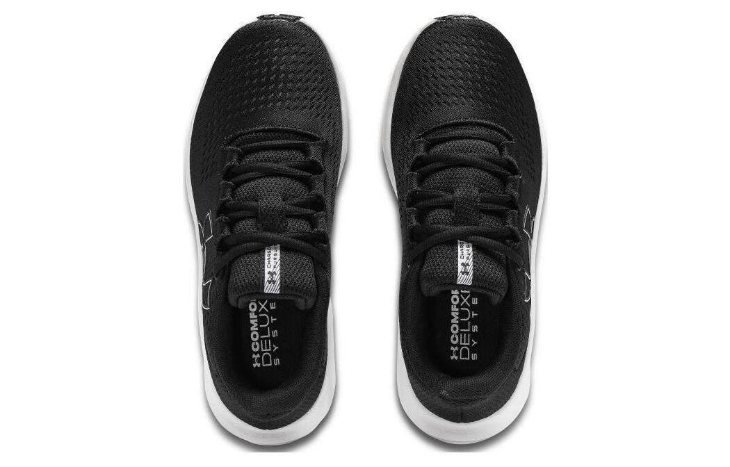 (WMNS) Under Armour Charged Pursuit 3 'Big Logo - Black White' 3026523-001 - 3