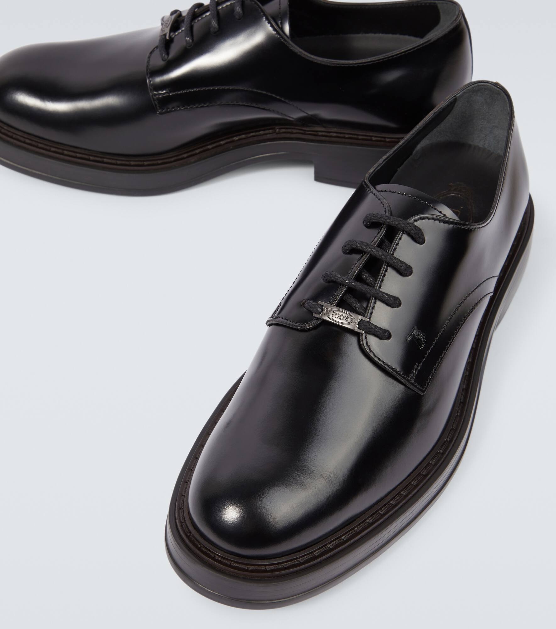 Leather Derby shoes - 3
