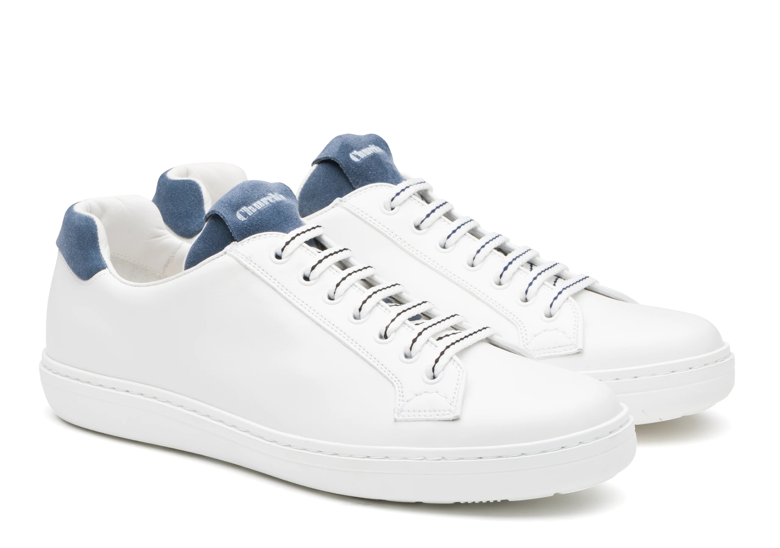 Boland plus 2
Calf and Leather Suede Classic Sneaker White/sky blue - 2