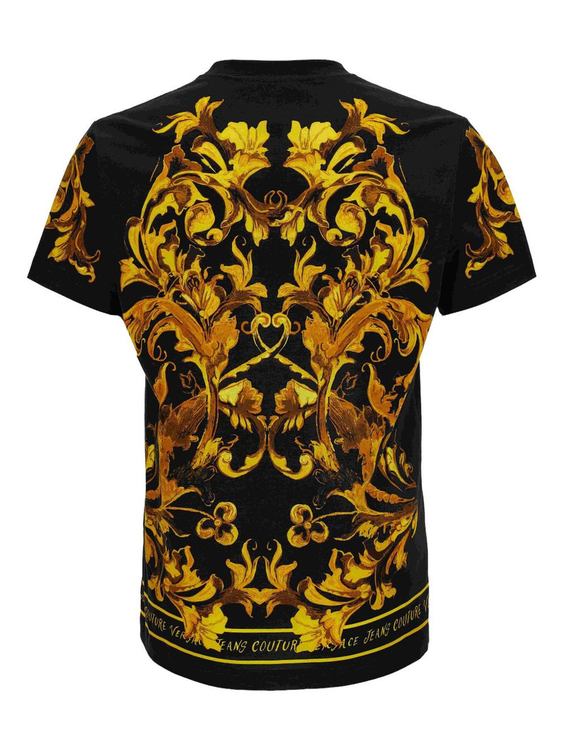 VERSACE JEANS COUTURE baroque-print T-shirt outlook