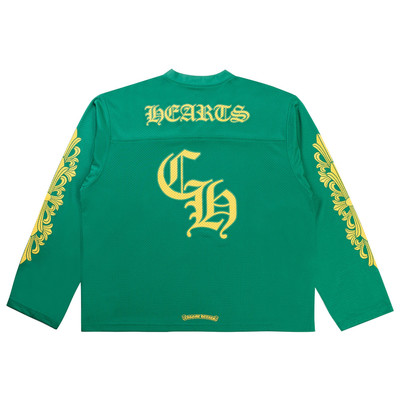 Chrome Hearts Chrome Hearts Floral Jersey Long-Sleeve Tee 'Green/Gold' outlook