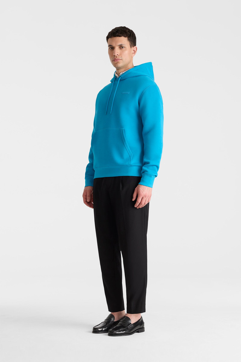 KOLTON-ZZ Double-Face Jersey Logo Hoodie 4