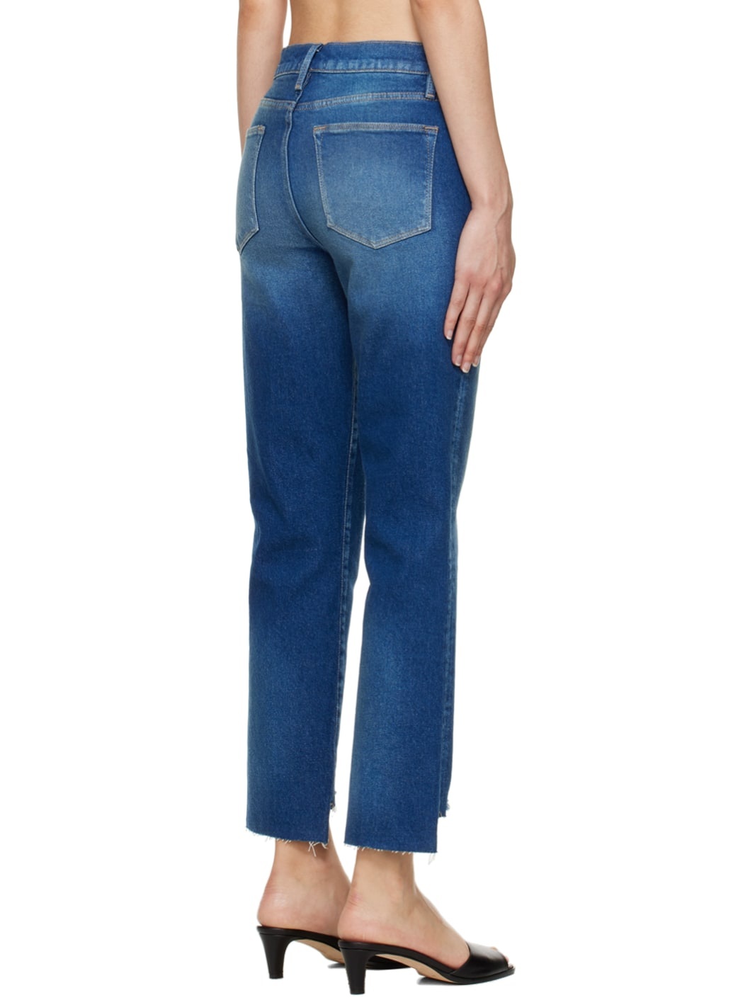 Blue 'Le High Straight' Jeans - 3