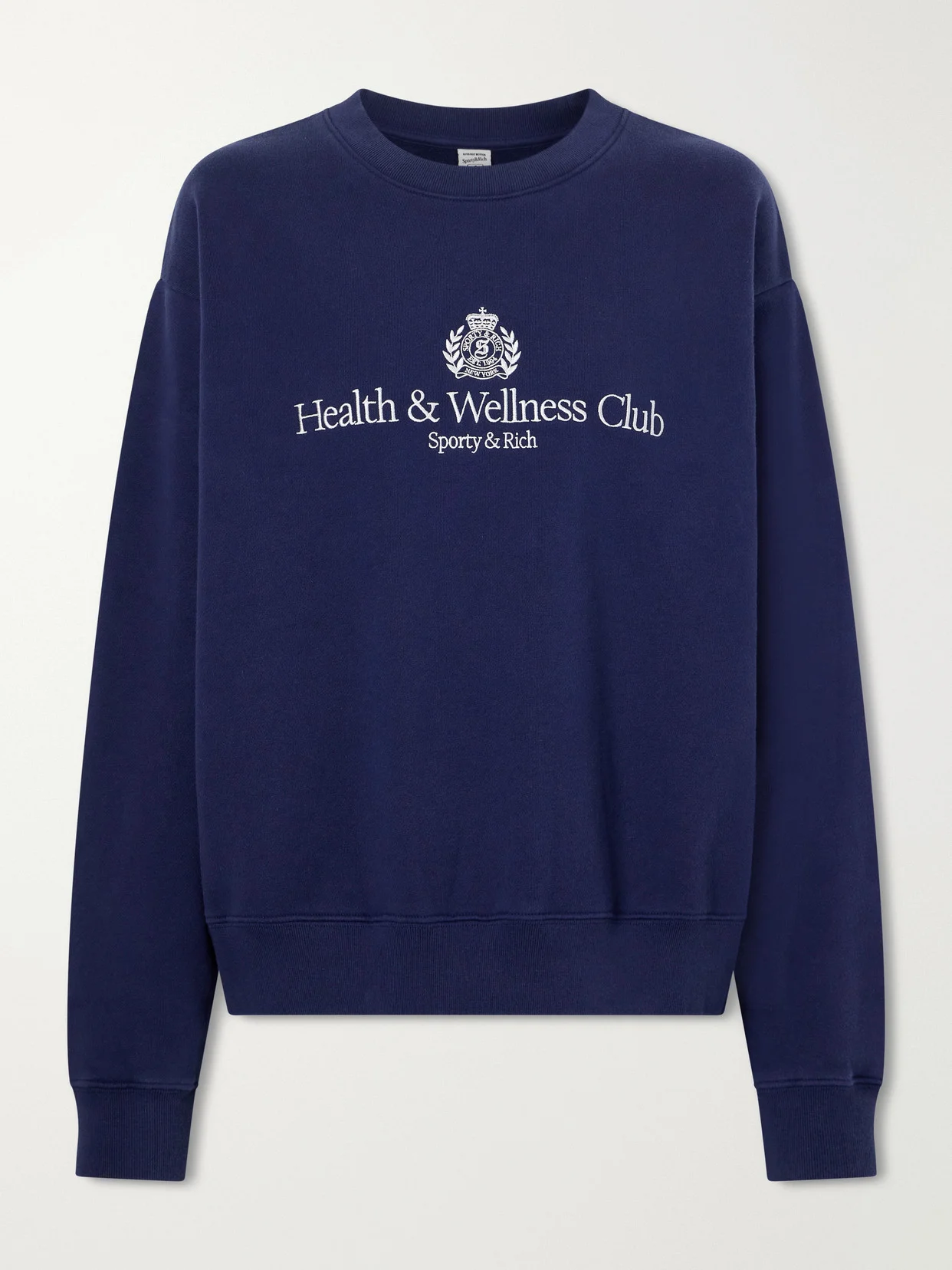 Logo-embroidered Cotton-jersey Sweatshirt - 1