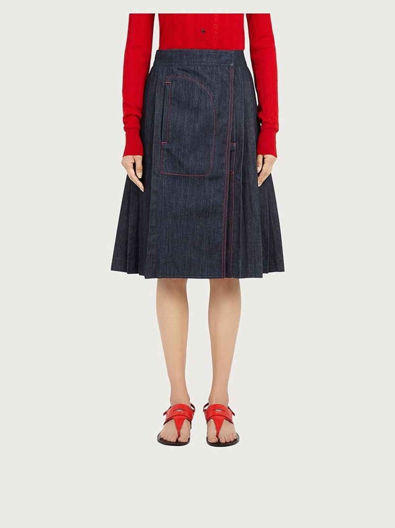 FERRAGAMO DENIM SKIRT outlook