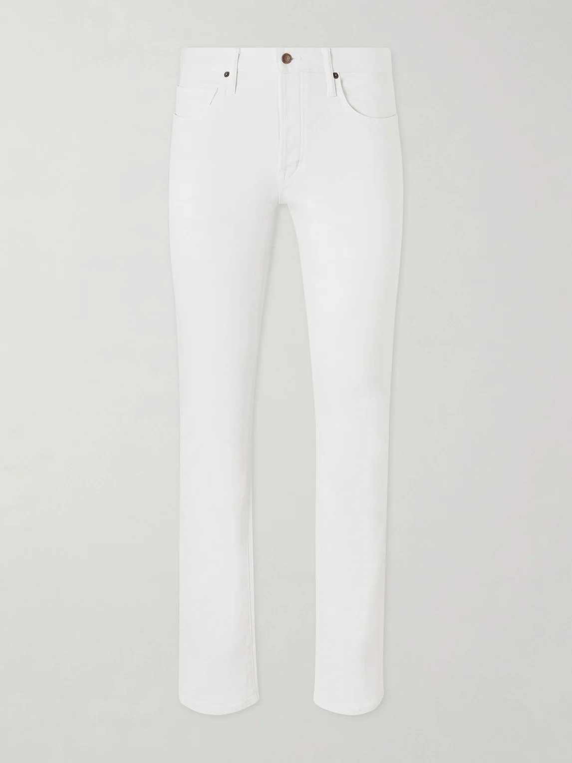 Slim-Fit Straight-Leg Cotton-Blend Corduroy Trousers - 1