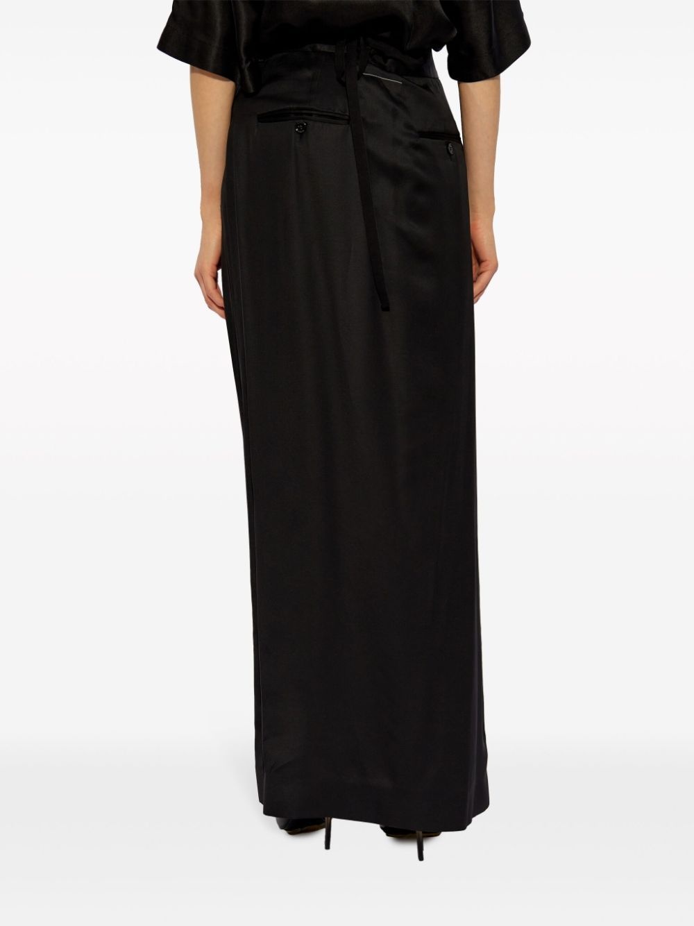 satin maxi skirt - 4
