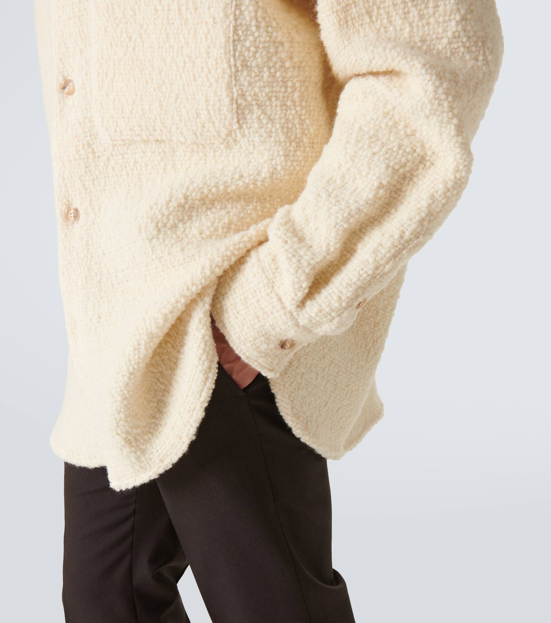 Wool and cotton overshirt - 6