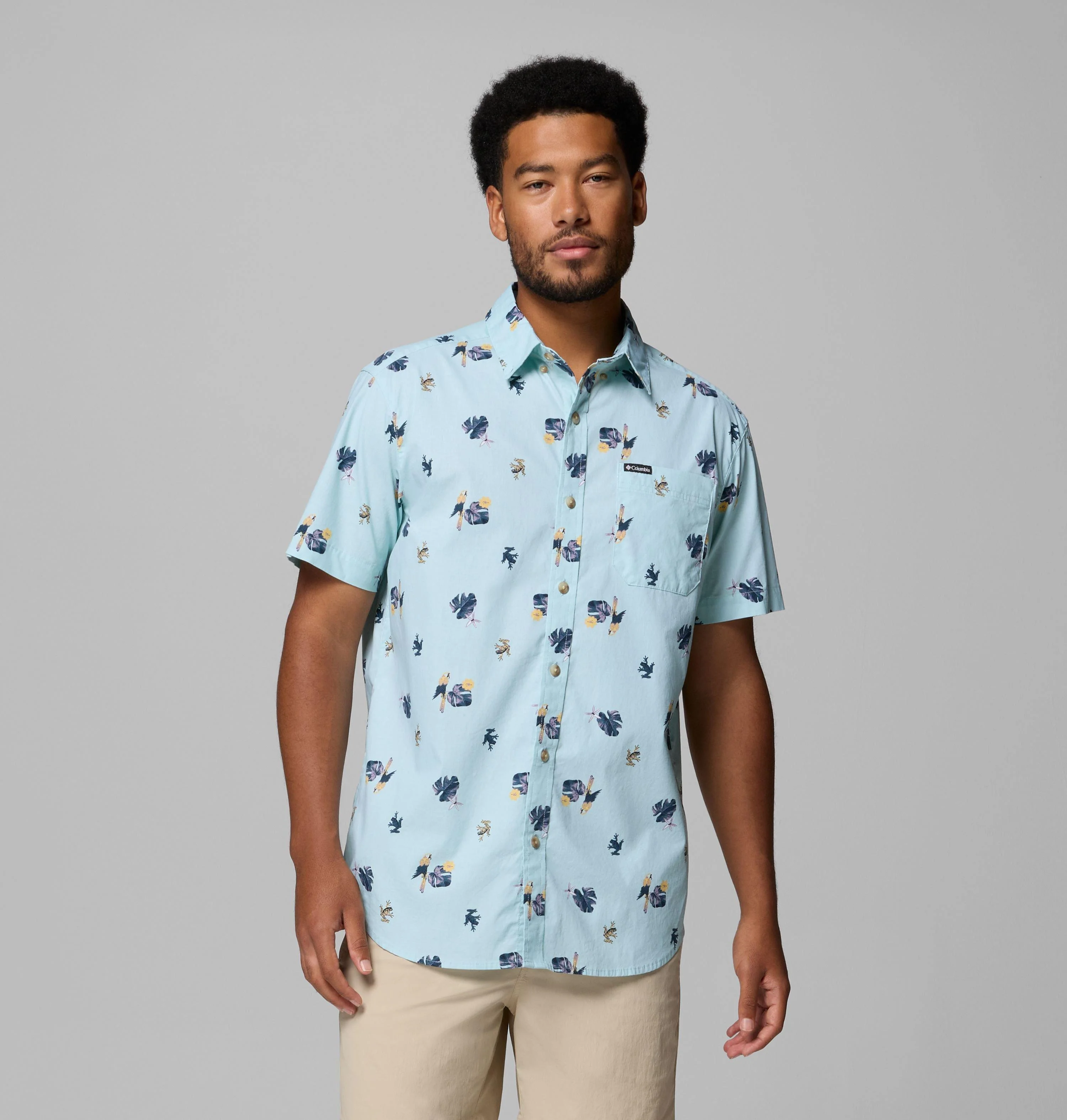 Men's Rapid Rivers Printed Short Sleeve Shirt - 1