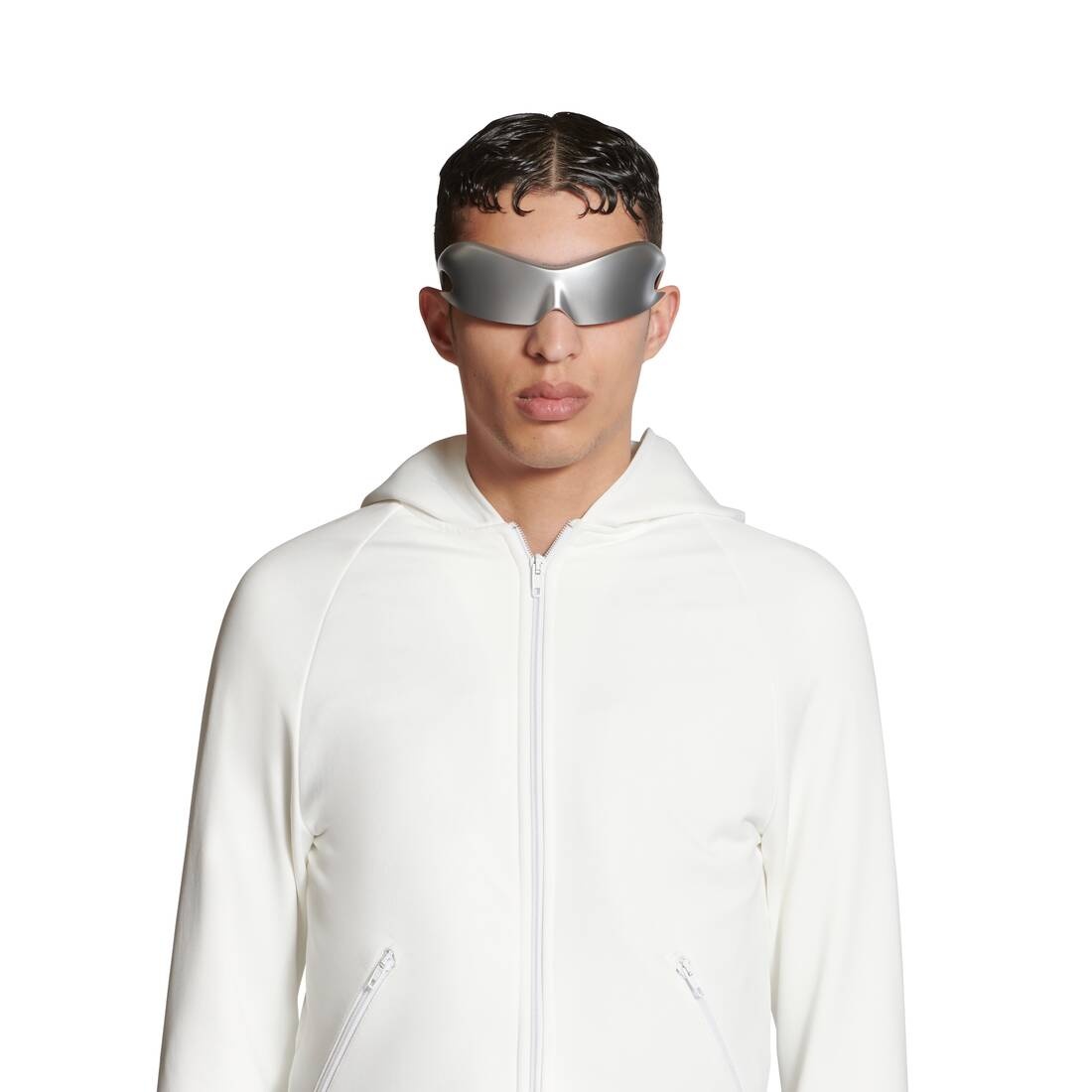 Unity Sports Icon Zip-up Hoodie Medium Fit in White/black - 5