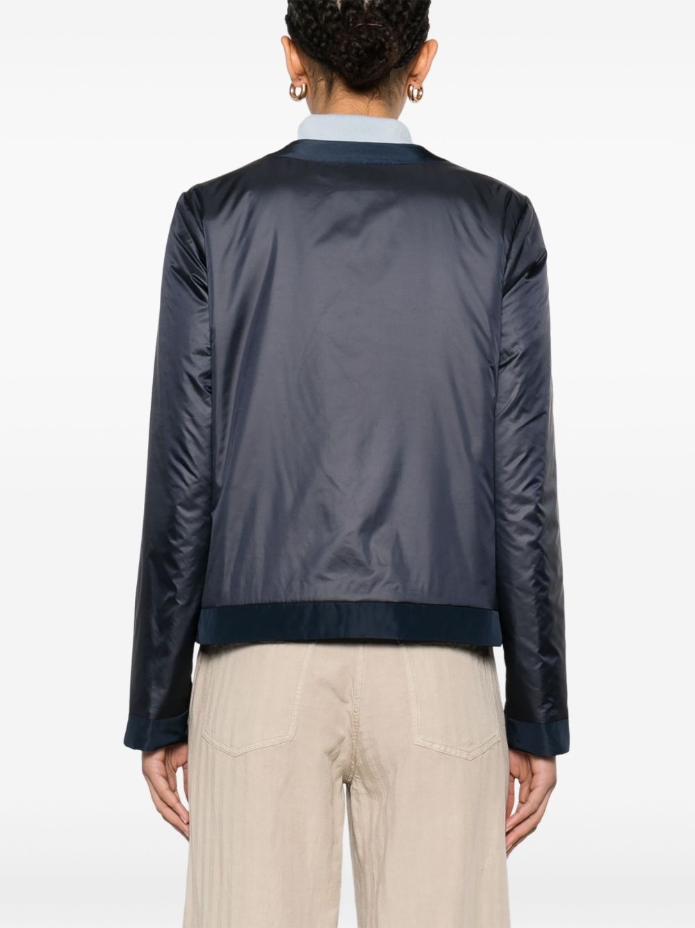 single-breasted padded jacket - 4