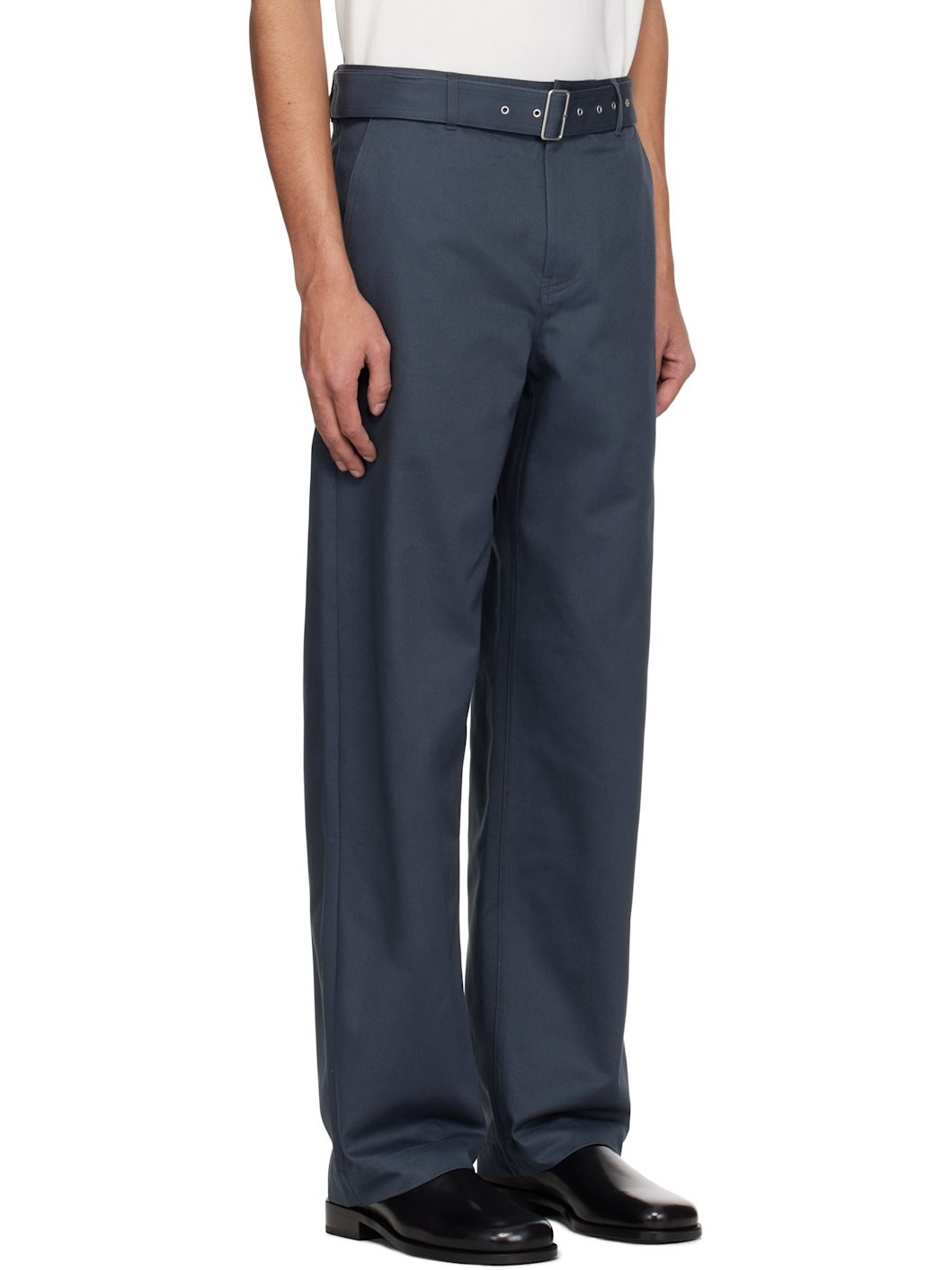 Gray Belted Trousers - 2