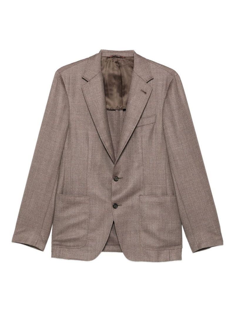 herringbone patch-pocket jacket 1