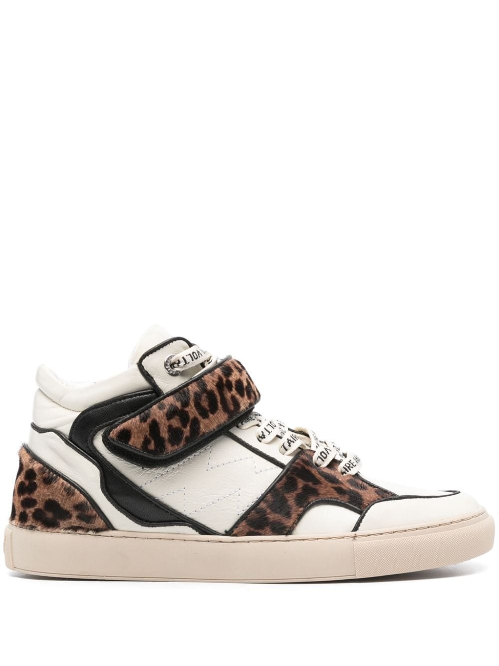 Mid Flash leopard-effect sneakers - 1