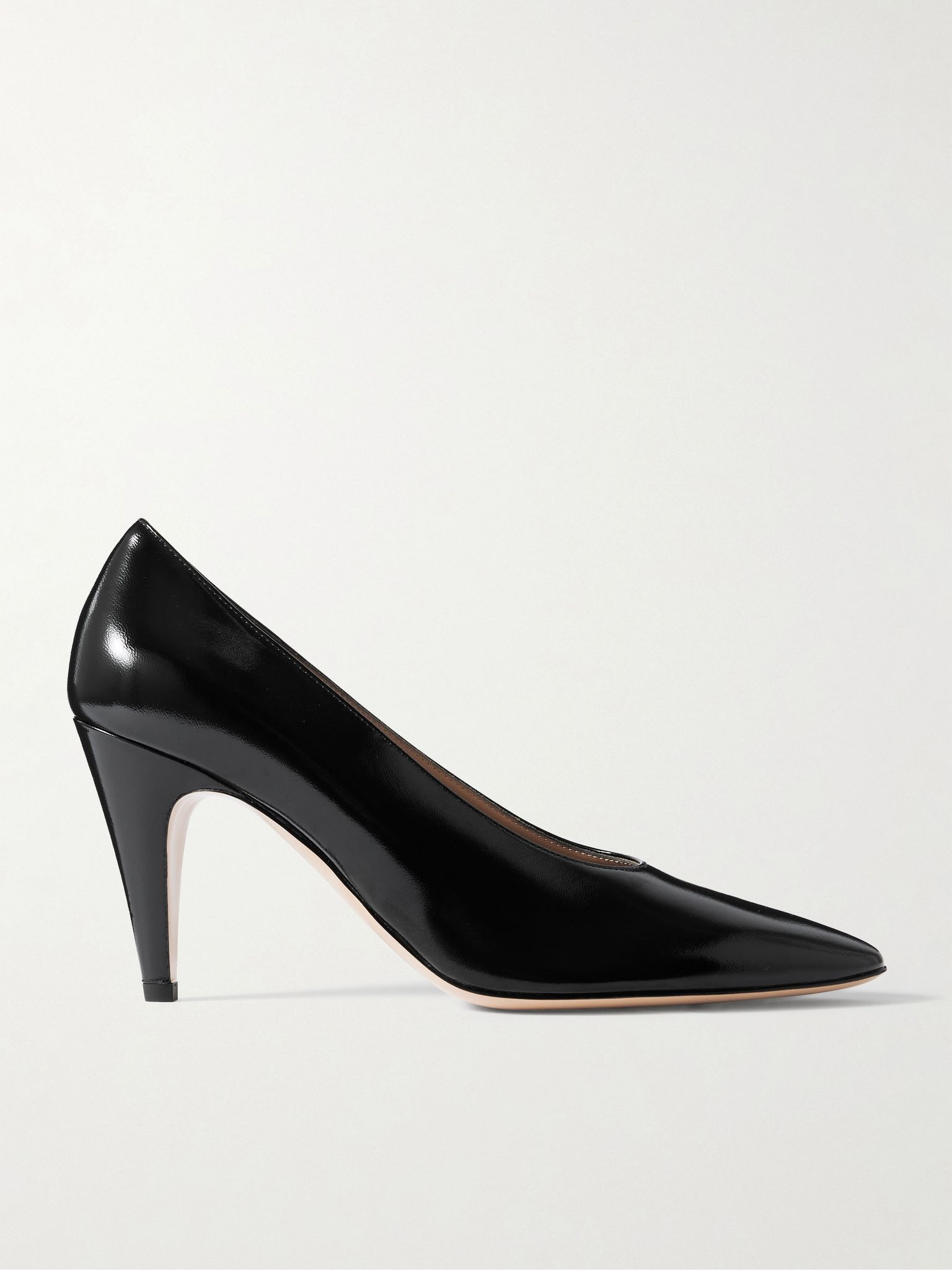 Amelia 85 patent-leather pumps Black - 1