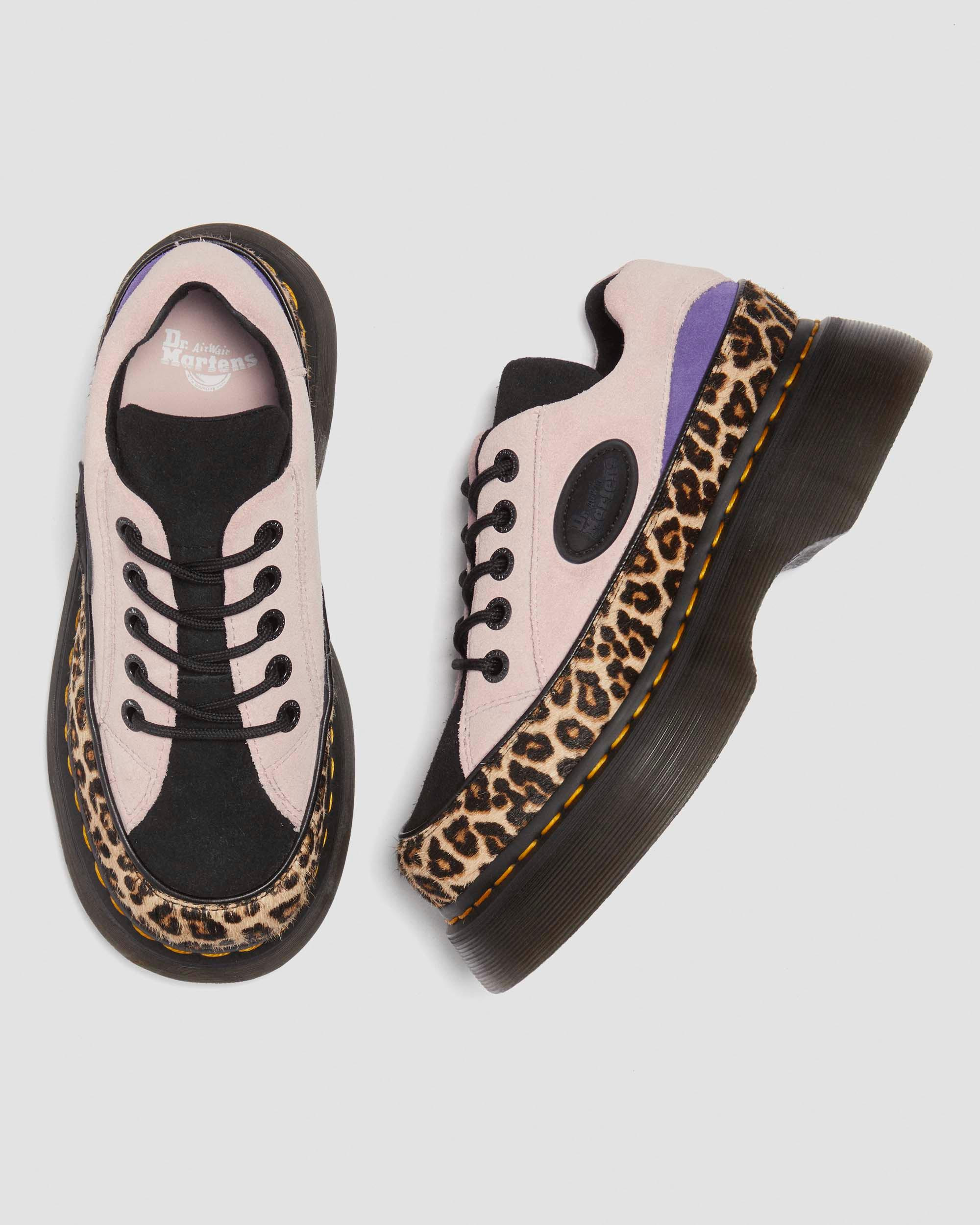 Buzz 5-Eye Leopard and Suede Shoes - 10