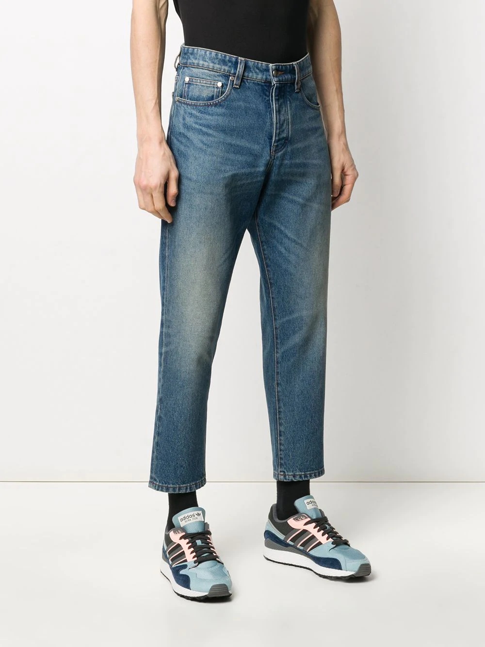 cropped straight-leg jeans - 3