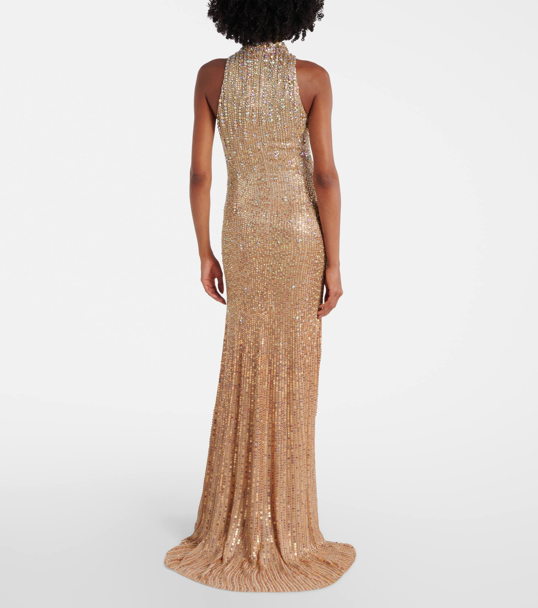 Benue embellished silk gown - 3