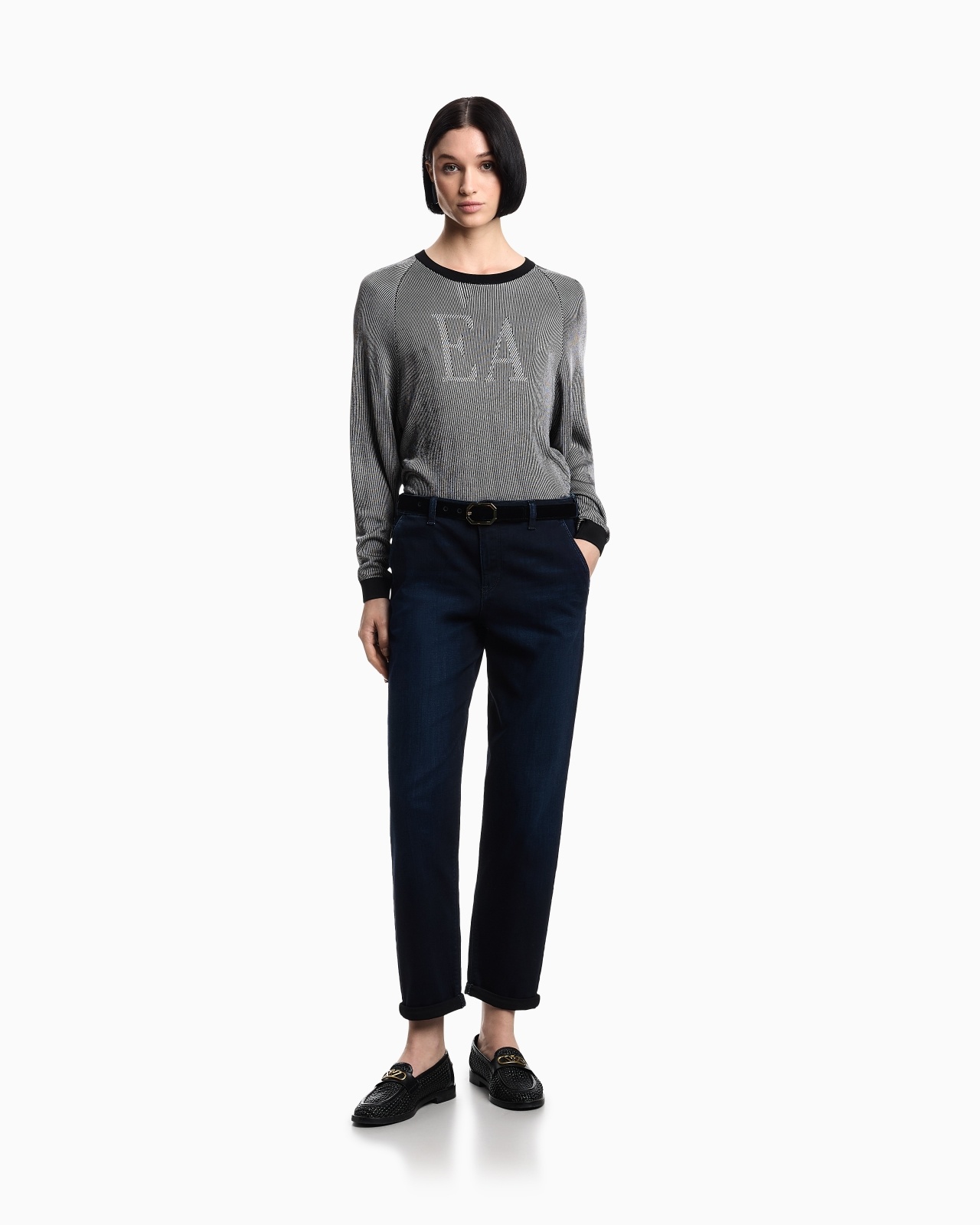 J5A MID-RISE STRETCH DENIM CARROT-FIT JEANS - 2