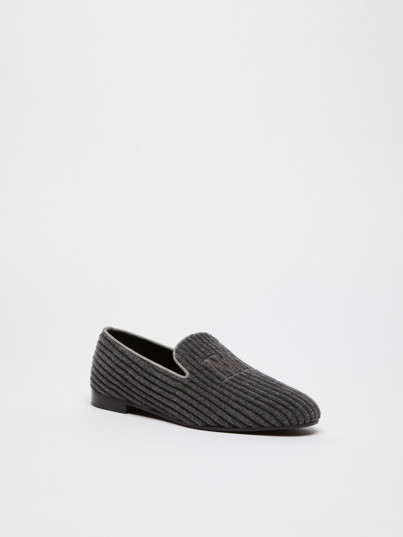 Max Mara VELVETMOC Corduroy slippers outlook