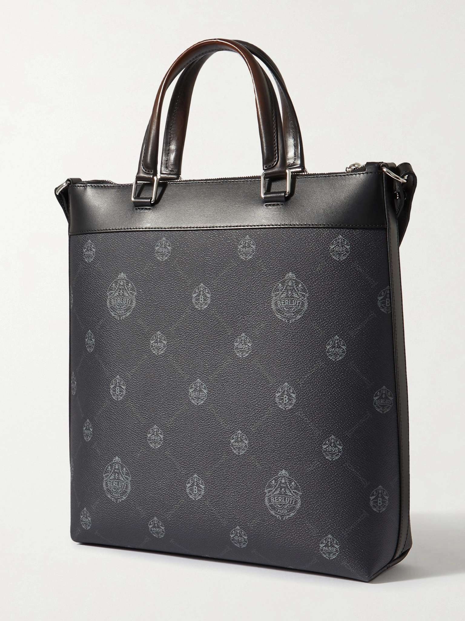 Passenger Leather-Trimmed Logo-Print Canvas Tote Bag - 4