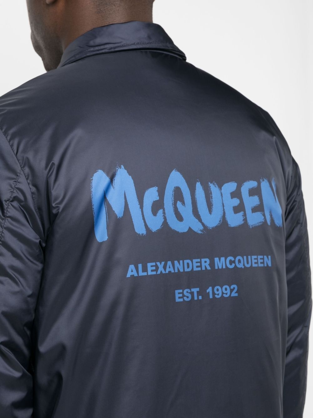 logo-print bomber jacket - 5