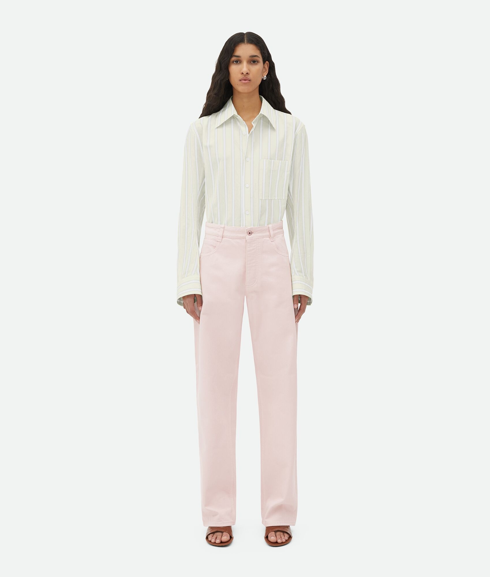 Cotton And Linen Relaxed Striped Shirt - 4