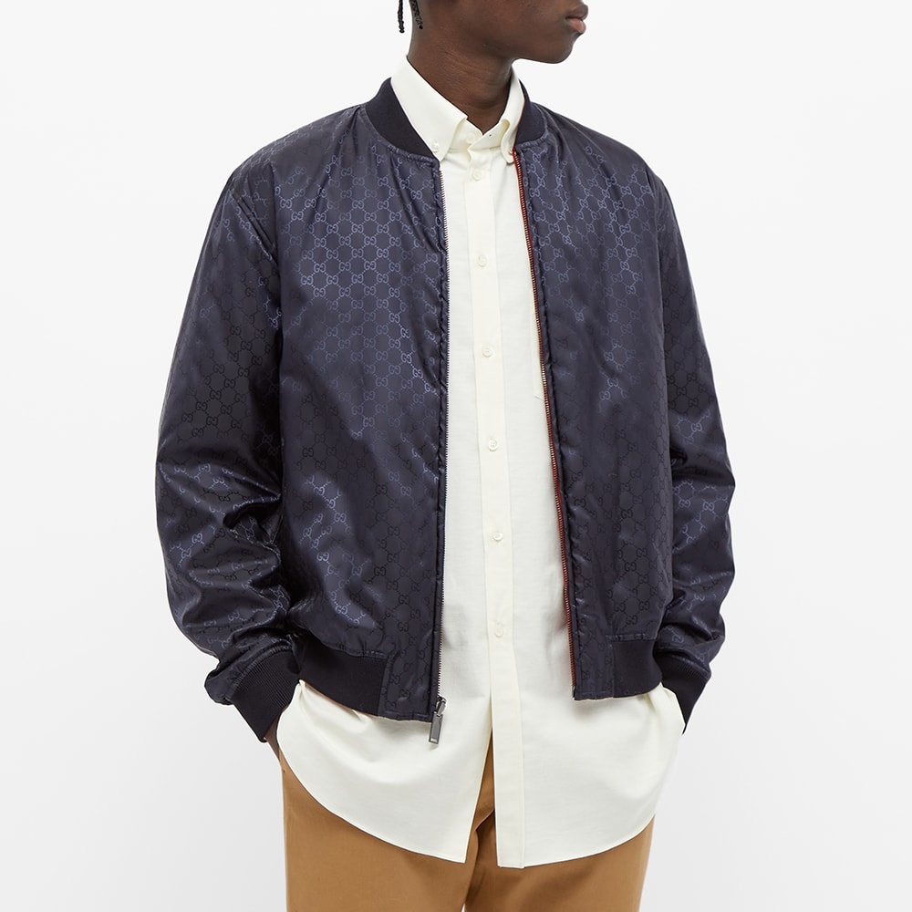 Gucci Reversible GG Nylon Bomber Jacket - 5