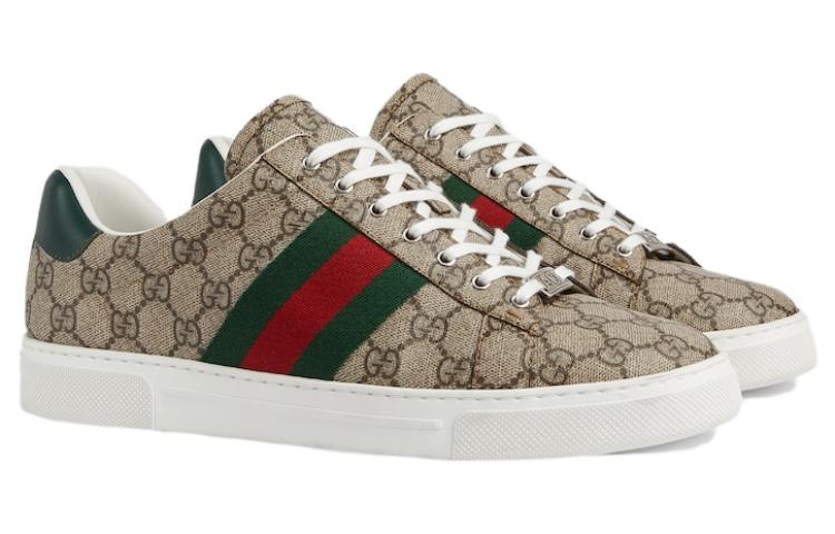 Gucci Ace sneaker with Web 'Beige Ebony' 760775-FACMZ-9746 - 3