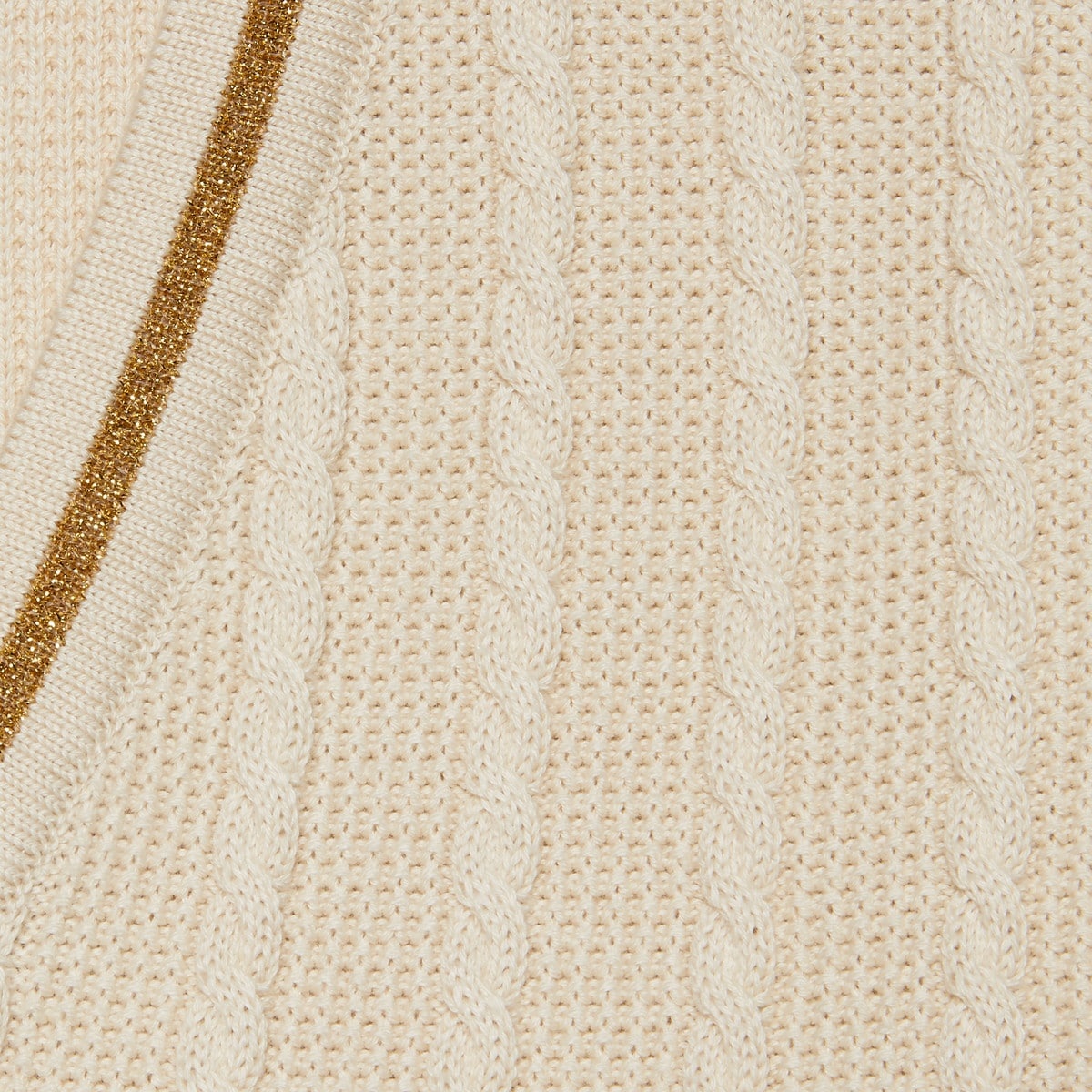 Gold lamé trimmed vest - 6